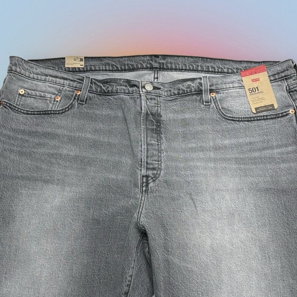 LEVI’S 501 Women’s 24W Gray High Rise Button Fly Jeans